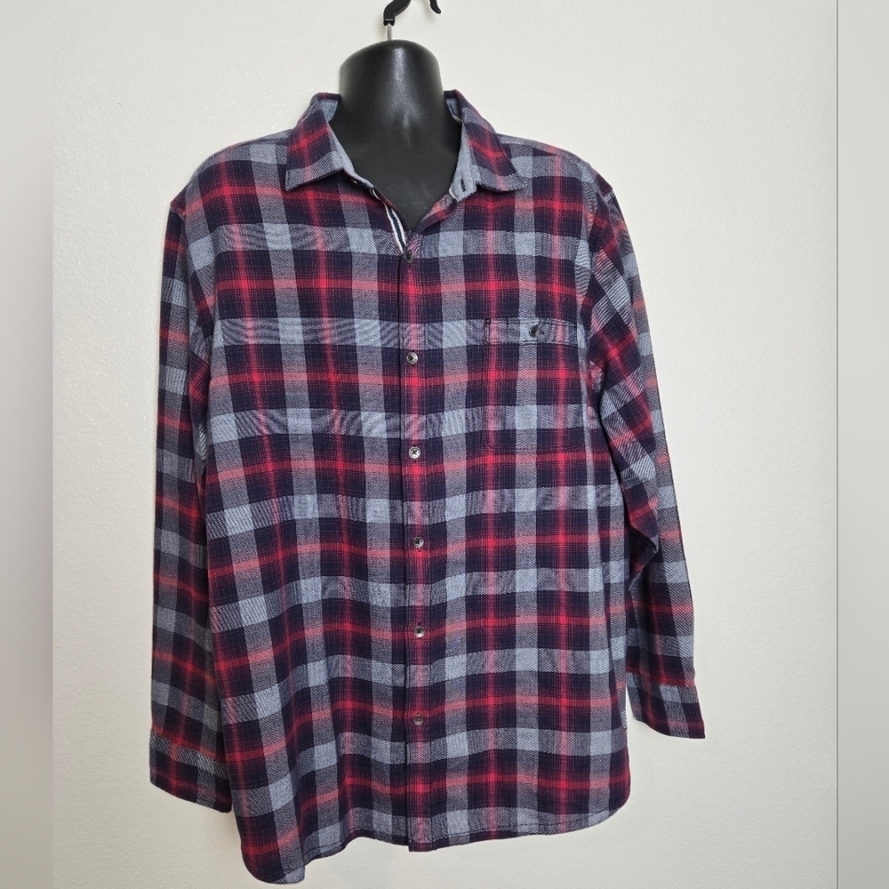 Tommy Bahama Men’s Canyon Beach Cozy Stretch Flannel Plaid size XXL - Picture 5 of 16